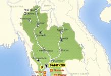 Mapa Khao Lak, Phuket a ostrovů severního Andamanského moře